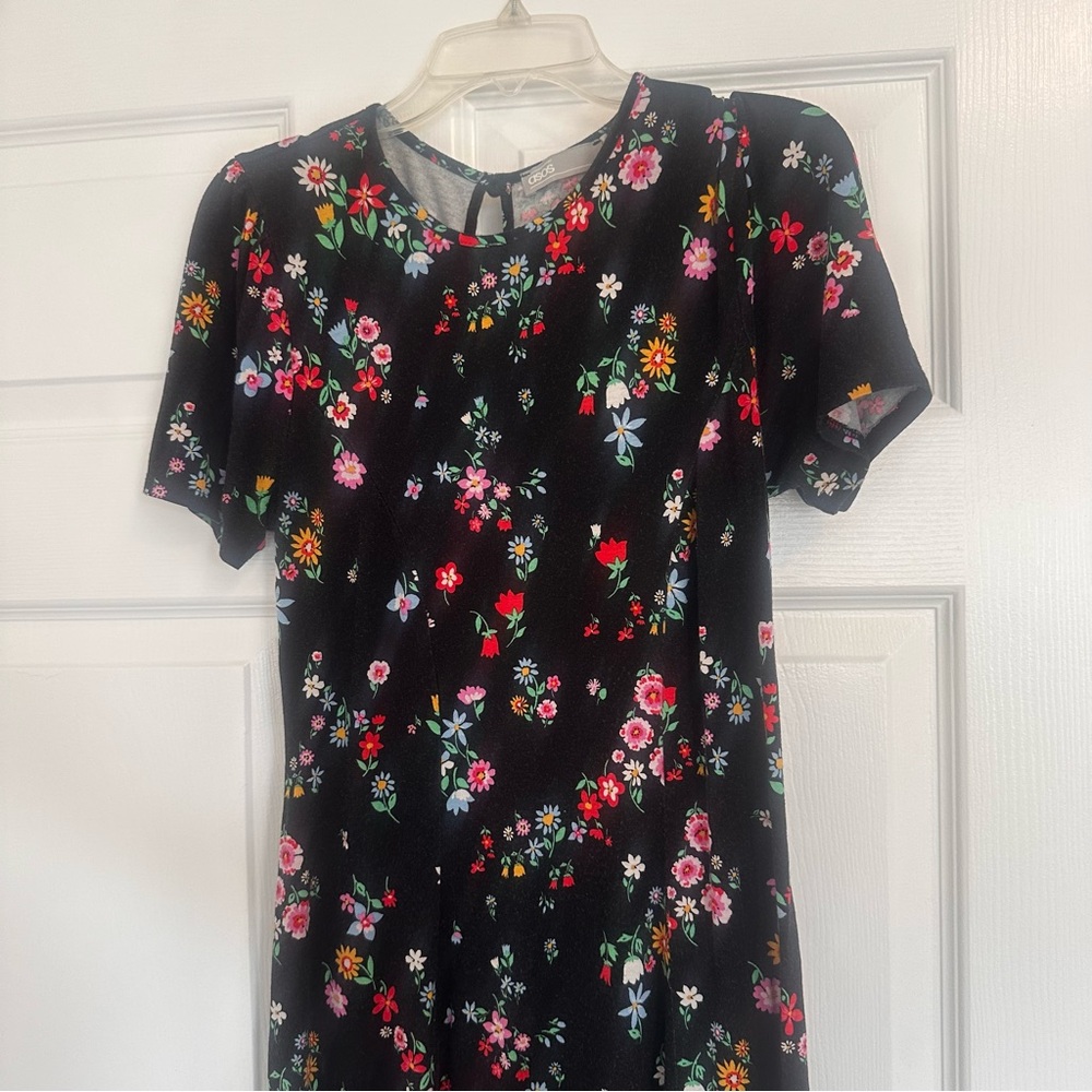 ASOS Black Floral Maxi Dress
